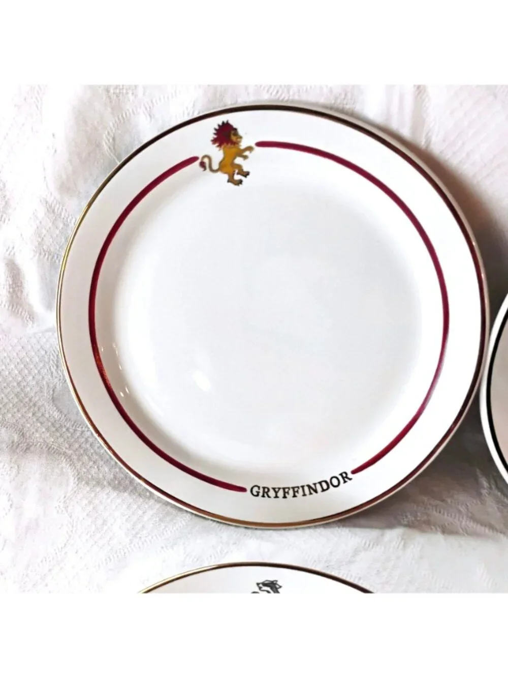 Pottery Barn Harry Potter Hogwarts Houses Stoneware Appetizer Plates Set of 4 - Picture 3 of 9